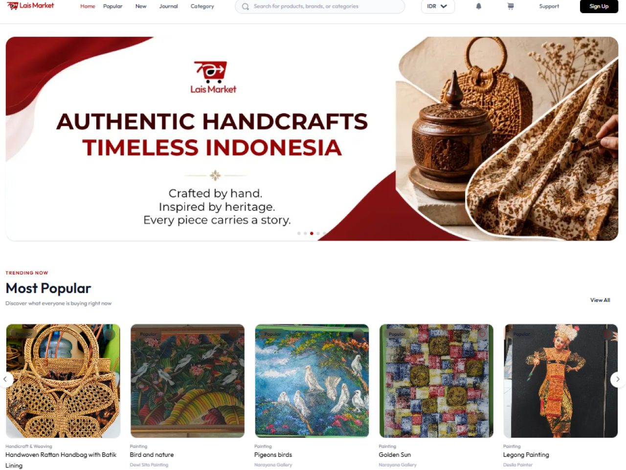 Lais Market — Marketplace Kerajinan & Ikan Hias Indonesia