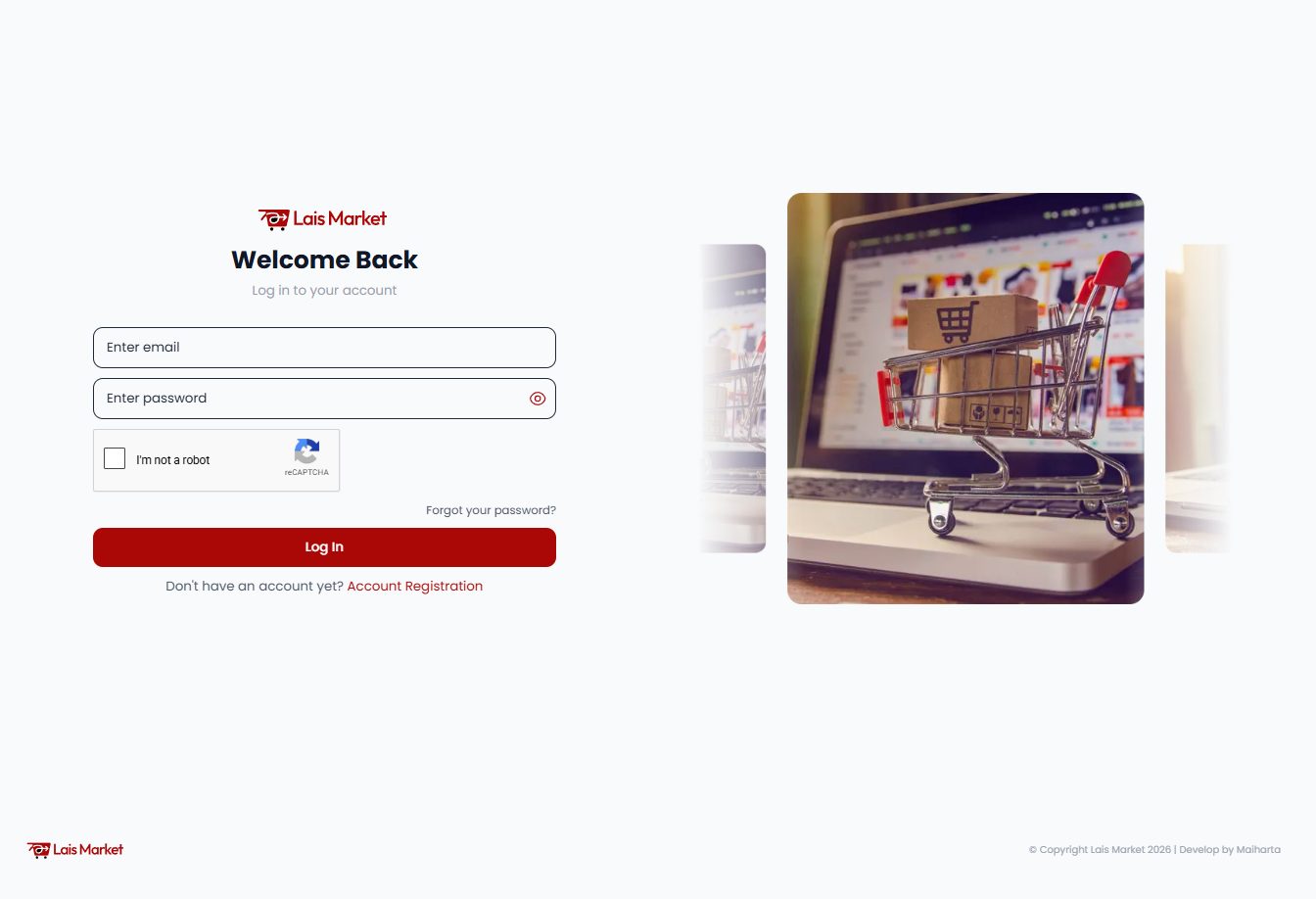 Login & dashboard toko